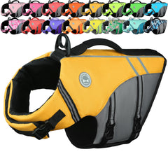 Sports-Style Dog Life Vest for Swimming & Water Safety