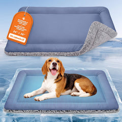Reversible Self-Warming & Cooling Pet Bed Mat for Cats & Dogs