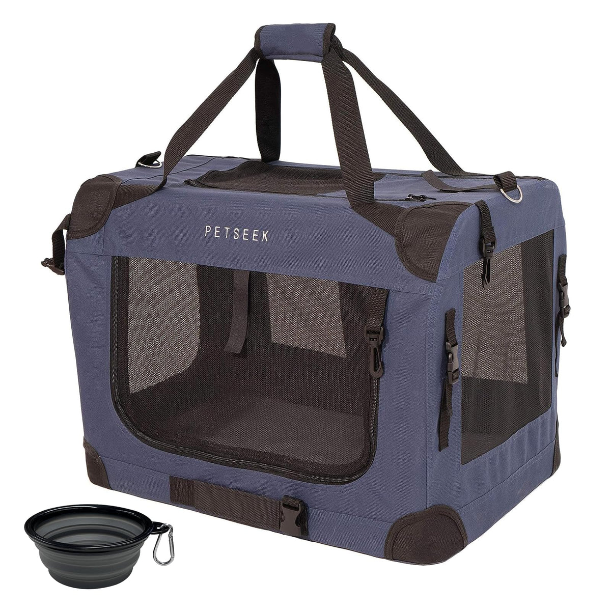 Extra Large Soft-Sided Pet Carrier, Foldable & Ventilated for Travel