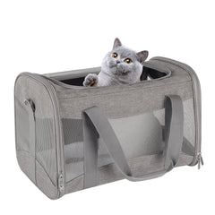 Airline-Approved Breathable Pet Carrier for Cats & Small Dogs