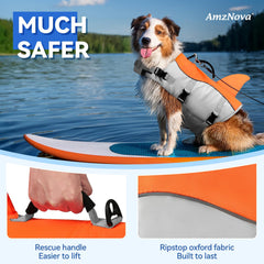 Shark Dog Life Jacket & Swim Vest for Water Safety