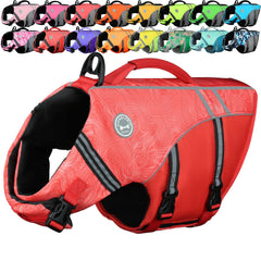 Sports-Style Dog Life Vest for Swimming & Water Safety