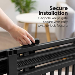Plastic Pet Safety Gate for Dogs & Cats, Indoor Home Use