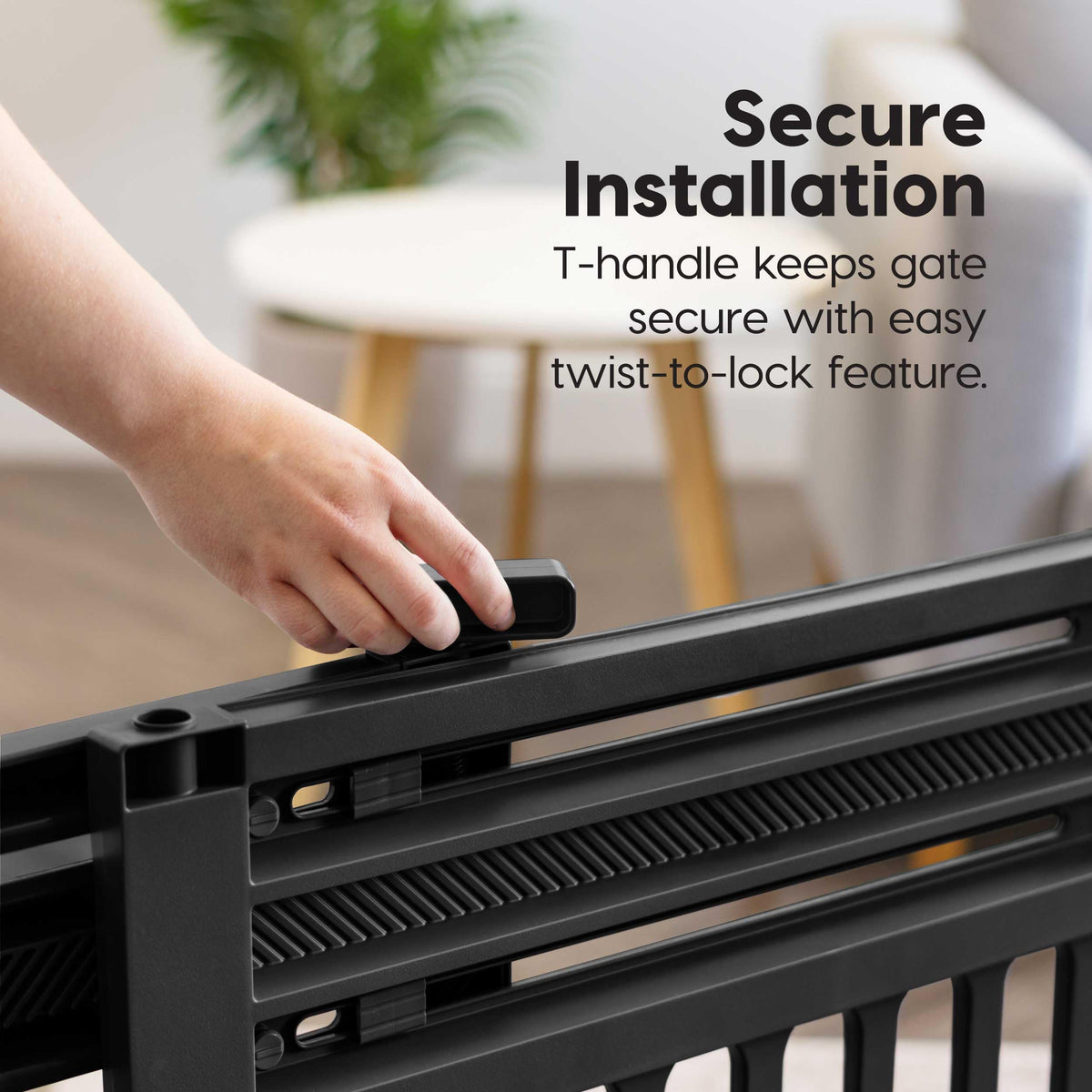 Plastic Pet Safety Gate for Dogs & Cats, Indoor Home Use