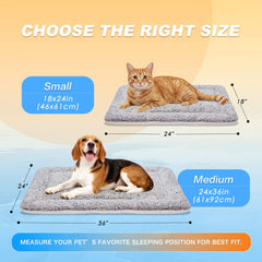 Reversible Self-Warming & Cooling Pet Bed Mat for Cats & Dogs