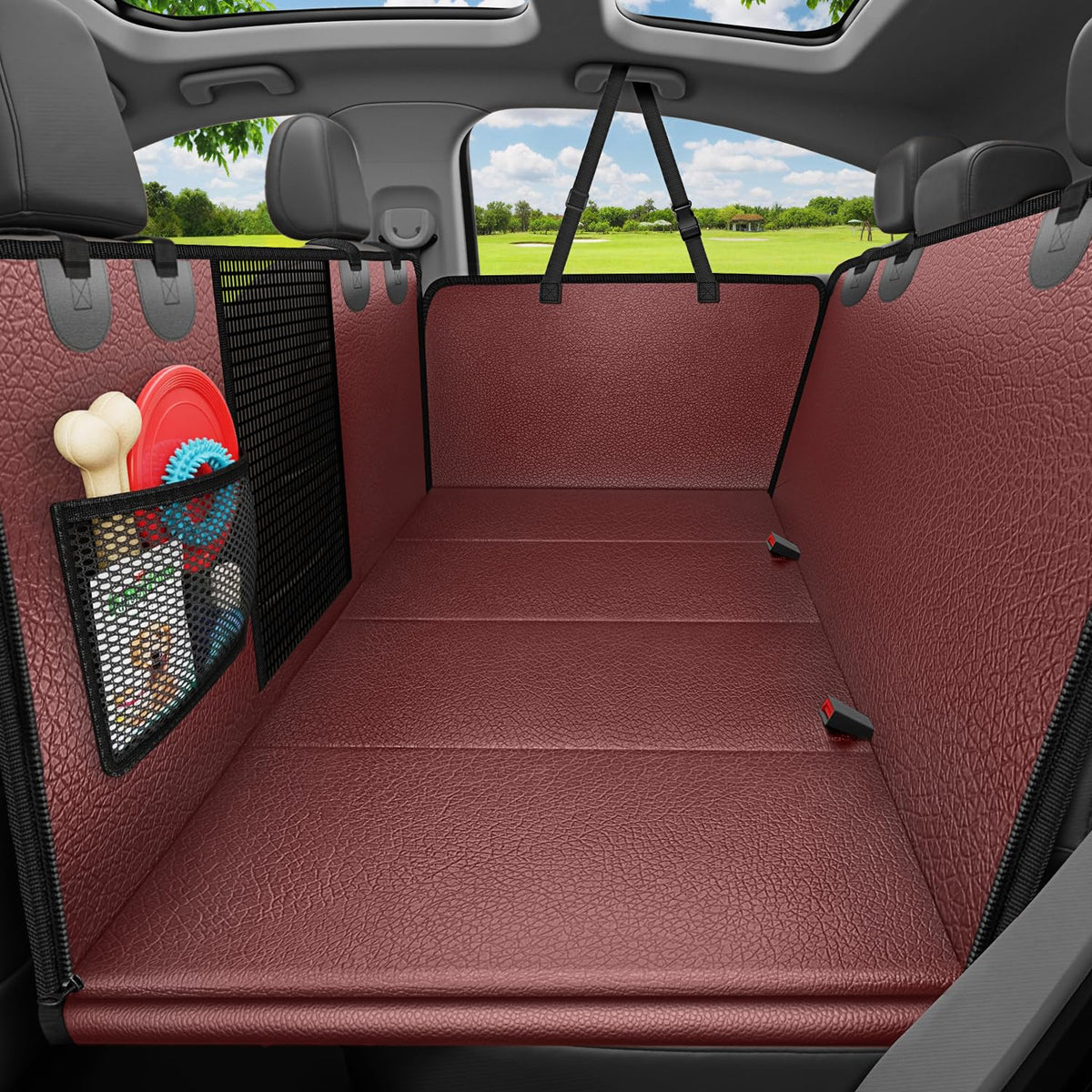 Waterproof Heavy-Duty Dog Car Seat Cover & Hammock for SUVs