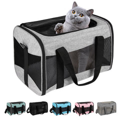 Airline-Approved Breathable Pet Carrier for Cats & Small Dogs