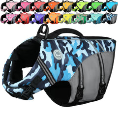 Sports-Style Dog Life Vest for Swimming & Water Safety