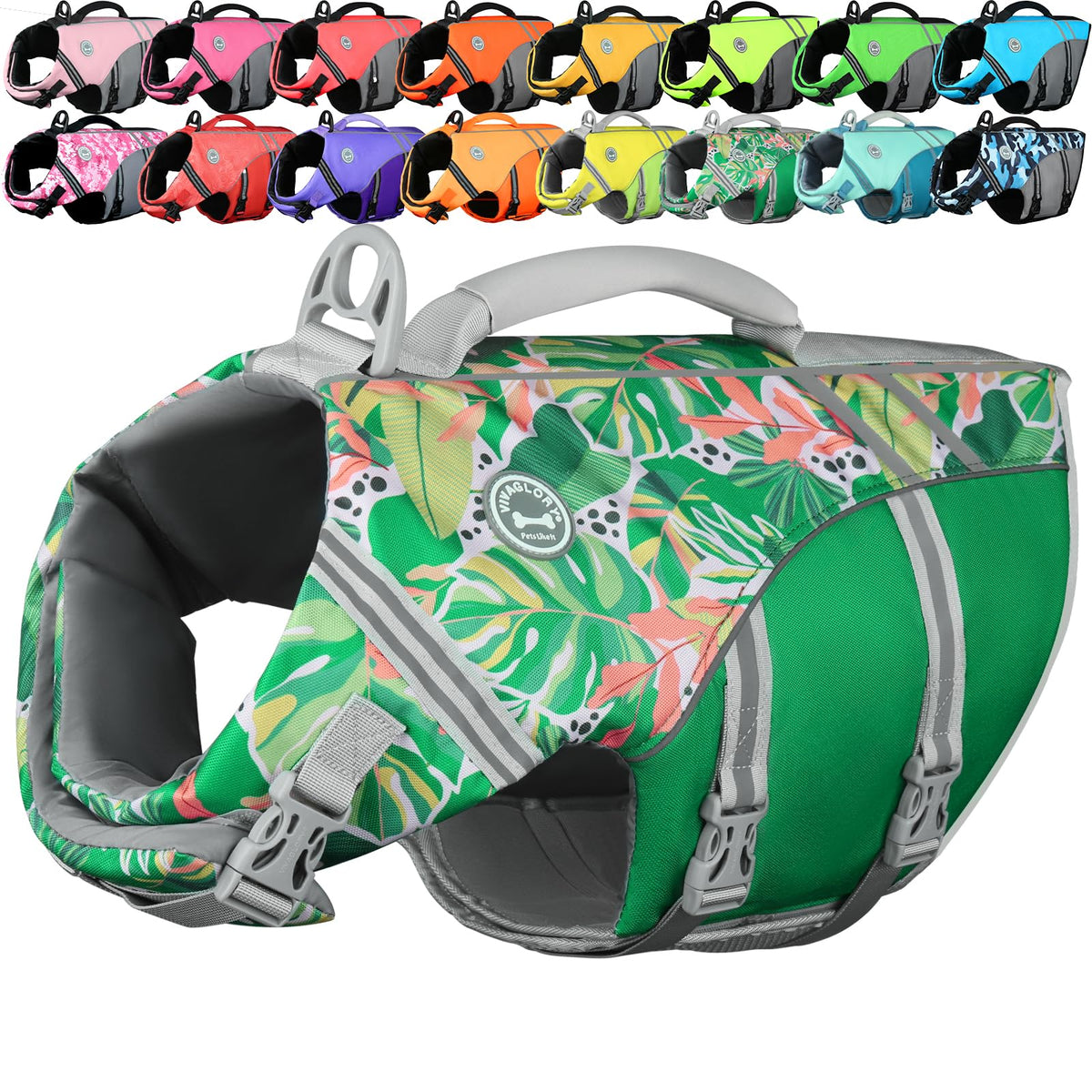 Sports-Style Dog Life Vest for Swimming & Water Safety