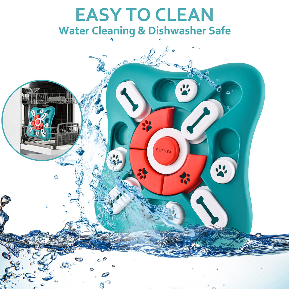 Interactive Dog Puzzle Toy with Treat Dispenser for Mental Stimulation