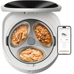 Automatic Wet Food Pet Feeder with Stainless Steel Bowl