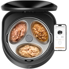 Automatic Wet Food Pet Feeder with Stainless Steel Bowl