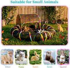 Outdoor Cat Enclosure Playground with Interactive Play Ball