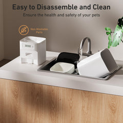 7L Automatic Pet Feeder with Desiccant Bag & Dual Power Supply