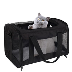 Airline-Approved Breathable Pet Carrier for Cats & Small Dogs