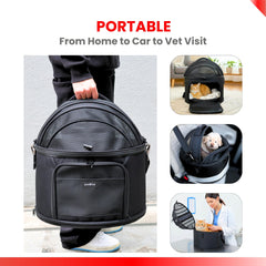 Crash-Tested Portable Small Dog Car Seat for Safe Travel