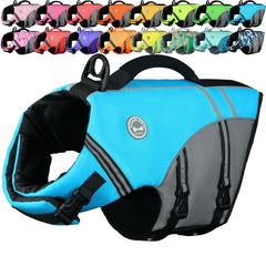 Sports-Style Dog Life Vest for Swimming & Water Safety