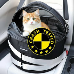 Crash-Tested Portable Small Dog Car Seat for Safe Travel