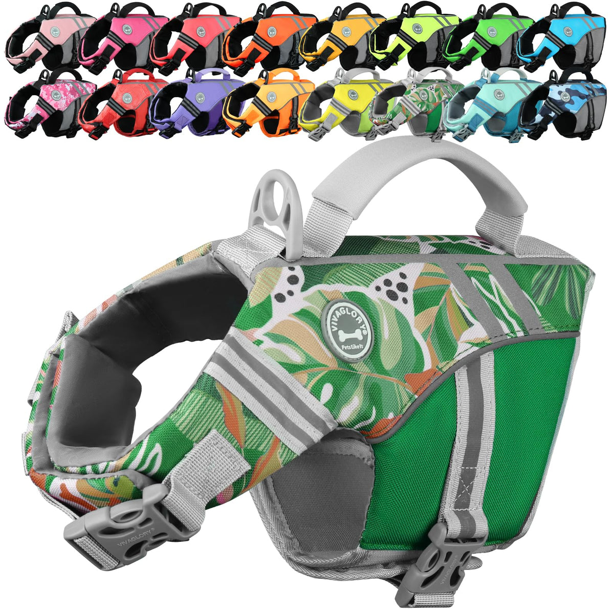 Sports-Style Dog Life Vest for Swimming & Water Safety