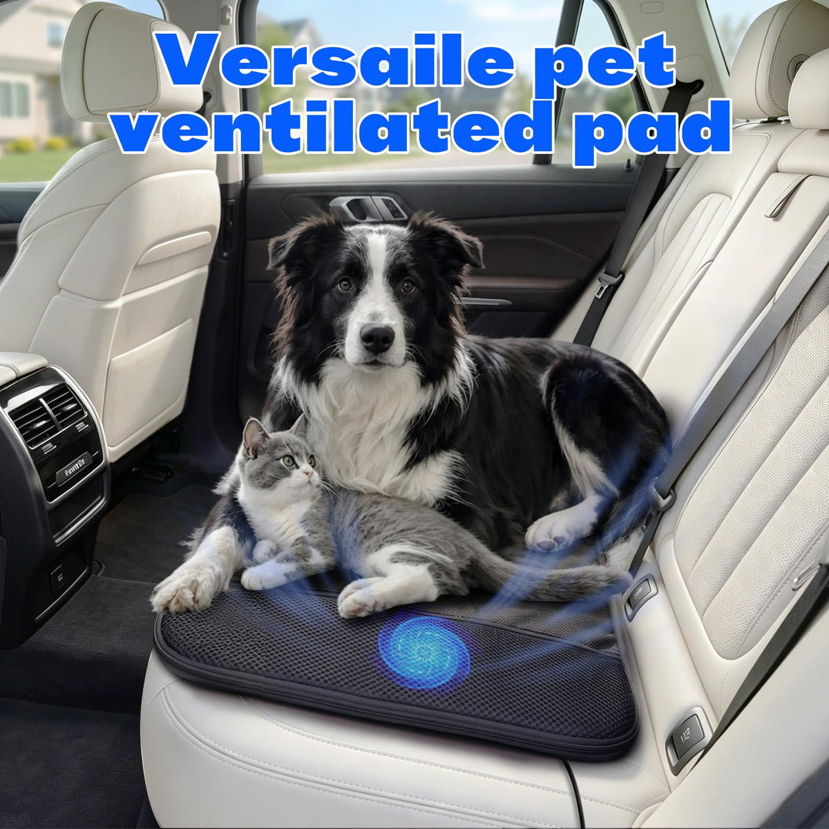 3-Level Electric Pet Heating & Cooling Mat with Ventilation Fan