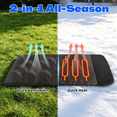 3-Level Electric Pet Heating & Cooling Mat with Ventilation Fan