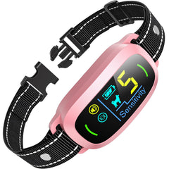 Rechargeable Smart Dog Bark Collar with Adjustable Sensitivity & Vibration