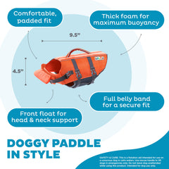 Outward Hound Dawson Red Dog Life Jacket for Large Dogs