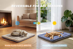 Reversible Self-Warming & Cooling Pet Bed Mat for Cats & Dogs