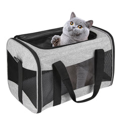 Airline-Approved Breathable Pet Carrier for Cats & Small Dogs