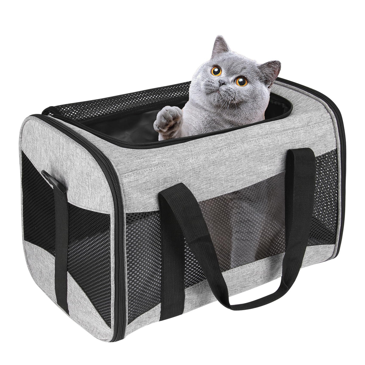 Airline-Approved Breathable Pet Carrier for Cats & Small Dogs