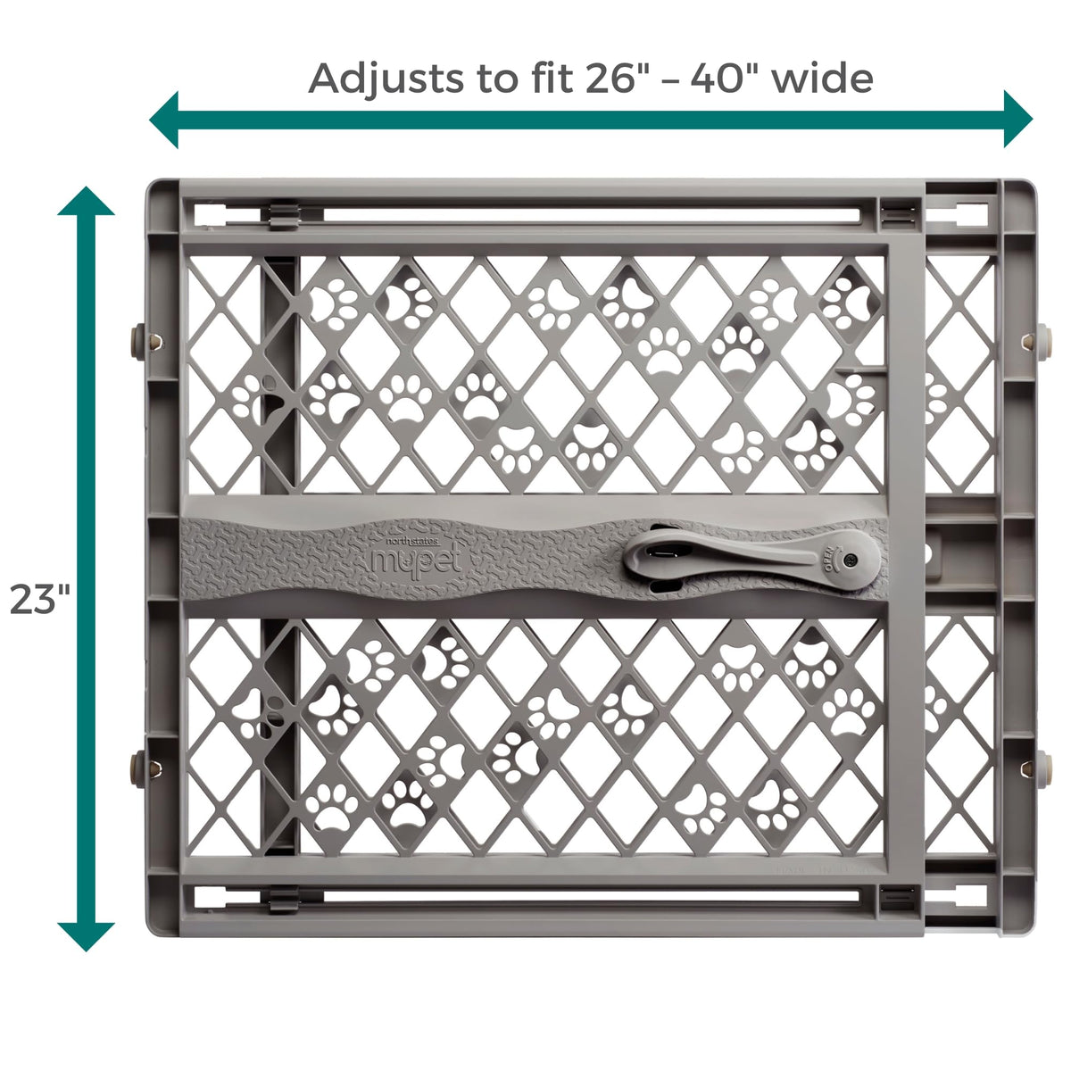 Portable Expandable Pressure-Mounted Pet Gate for Doorways