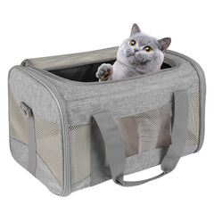 Airline-Approved Breathable Pet Carrier for Cats & Small Dogs