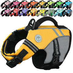 Sports-Style Dog Life Vest for Swimming & Water Safety