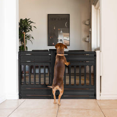 Plastic Pet Safety Gate for Dogs & Cats, Indoor Home Use