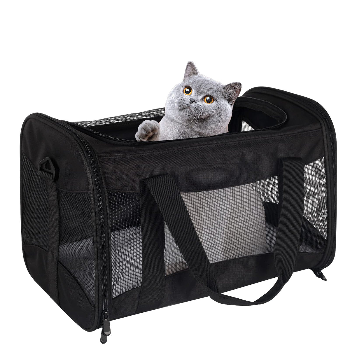 Airline-Approved Breathable Pet Carrier for Cats & Small Dogs