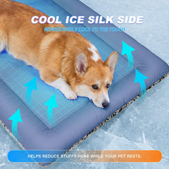 Reversible Self-Warming & Cooling Pet Bed Mat for Cats & Dogs