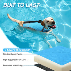 Sports-Style Dog Life Vest for Swimming & Water Safety