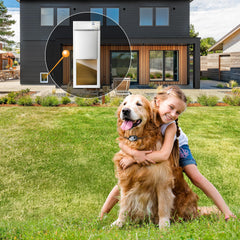Automatic Electronic Pet Door for Large Dogs with Secure Access
