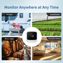 4G Cellular Pet Temperature & Humidity Monitor for Home Safety