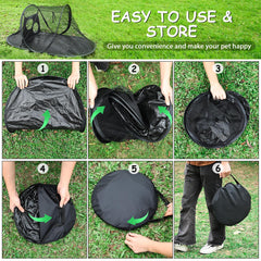 Portable Pop-Up Outdoor Cat Tent for Yard & Travel